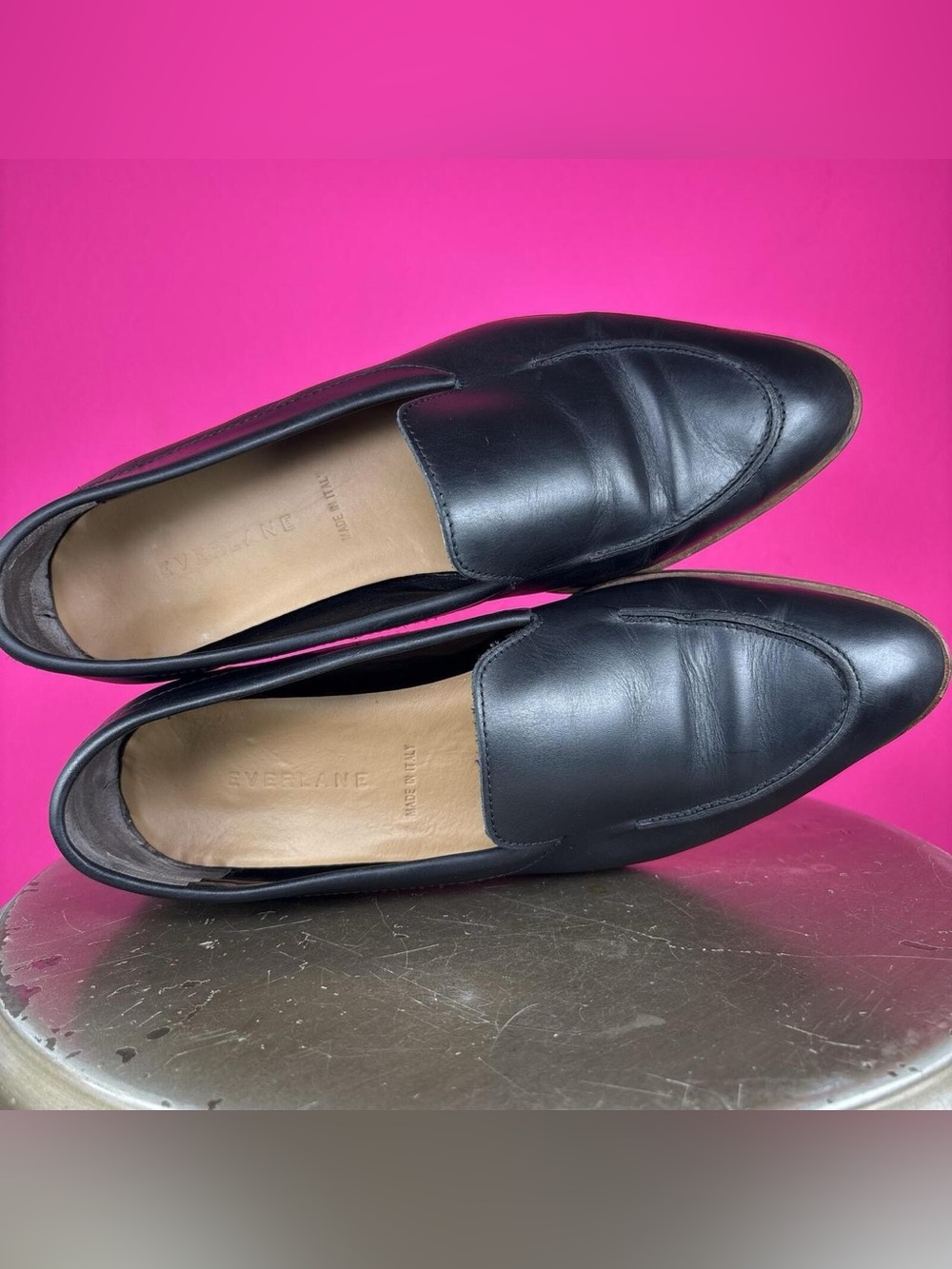 Everlane The Modern Black Leather Loafer US 6.5 - Picture 6 of 9